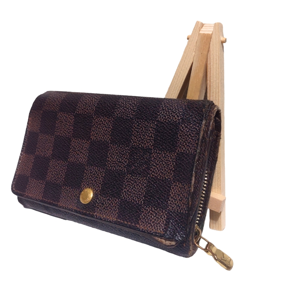 Authentic Louis Vuitton Damier Ebene Snap And Wallet